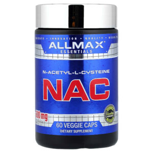 60-21.jpg ALLMAX - Essentials NAC 600 mg 60 Cápsulas Vegetais