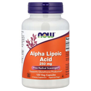 NOW Foods - Ácido Tióctico 250 mg 120 Cápsulas Vegetais