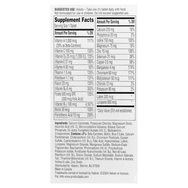 Centrum - Silver para Homens Acima de 50 Anos Multivitamínico Completo 100 Comprimidos