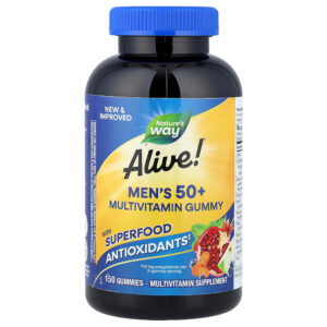 Nature's Way - Gomas Multivitamínicas Alive! para Homens com Mais de 50 Anos Frutas 150 Gomas