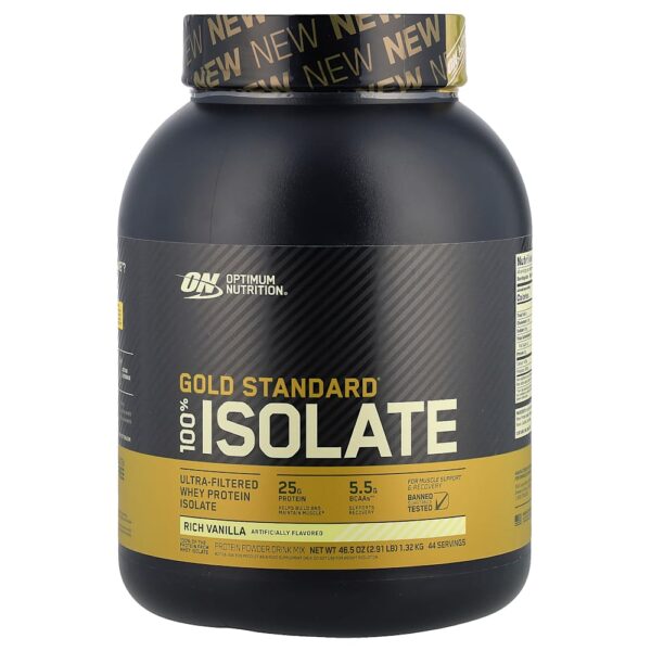 Optimum Nutrition - Gold Standard 100% Isolado Baunilha Forte 1,32 kg
