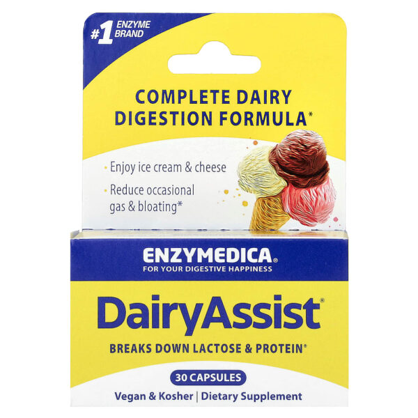 61-35.jpg Enzymedica - DairyAssist 30 Cápsulas