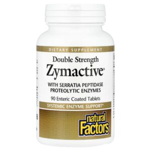 Natural Factors - Zymactive 90 Comprimidos com Revestimento Entérico