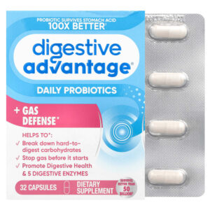 Schiff - Vantagem Digestiva Enzimas de Ação Rápida + Probiótico Diário 32 Cápsulas