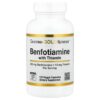 California Gold Nutrition - Benfotiamina com Tiamina 250 mg 120 Cápsulas Vegetais