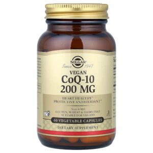 Solgar - CoQ-10 de origem vegetal 200 mg 60 Cápsulas Vegetais