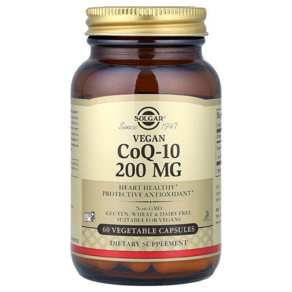 Solgar - CoQ-10 de origem vegetal 200 mg 60 Cápsulas Vegetais