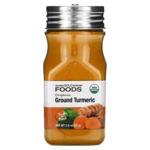 62-7.jpg California Gold Nutrition - Foods Cúrcuma Orgânica Moída 82 g