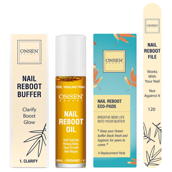 Onsen Secret - Kit Nail Reboot com Óleo Kit com 7 Unidades