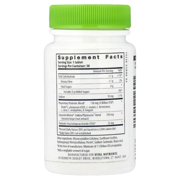 Vital Nutrients - Hyperbiotics Probiótico Pro-Men 30 Comprimidos Veganos