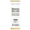 63-8.jpg California Gold Nutrition - Vitamina D3 + K2 como MK4 25 mcg (1000 UI) 30 ml