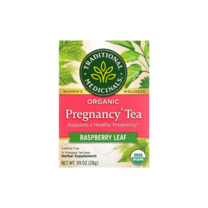630b762471154efab53bf0a05dc04336-edri0qjpfu.jpg Chá Orgânico Pregnancy Folha de Framboesa sem Cafeína 16 Saquinhos - Traditional Medicinals