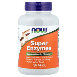 NOW Foods -Super Enzymes 180 Comprimidos