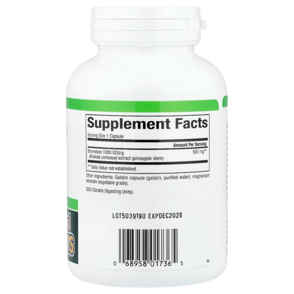 Natural Factors - Bromelaína 500 mg 180 Cápsulas