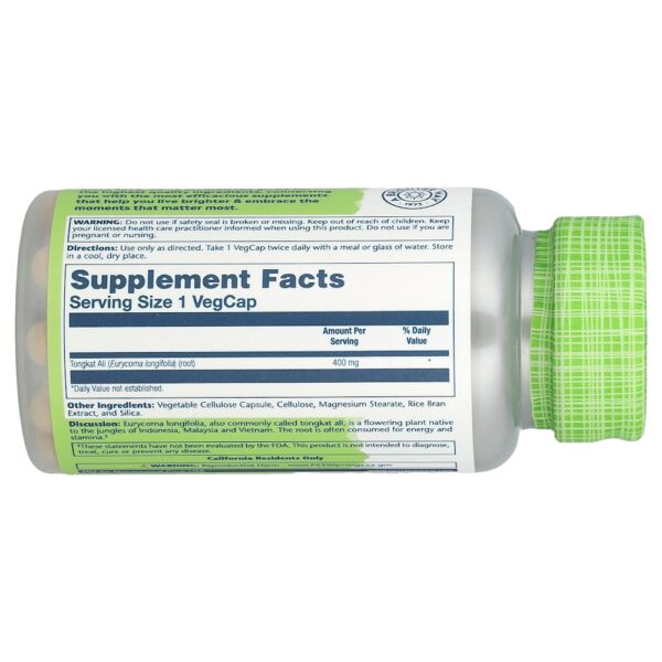 Solaray - Tongkat Ali 400 mg 60 VegCaps