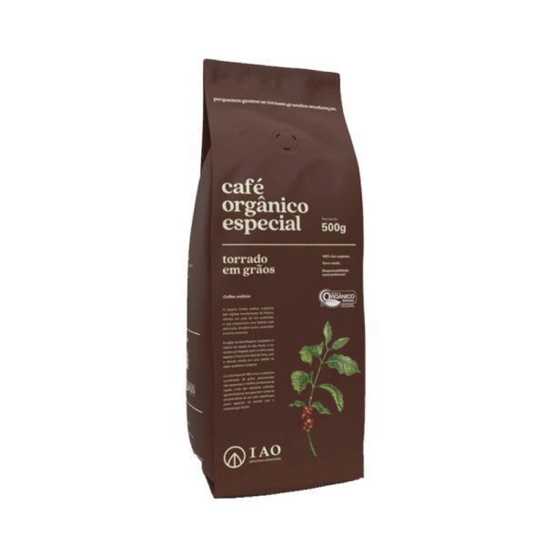 64496d65b1.jpg Café Orgânico Especial Torrado em Grãos 500g - IAO