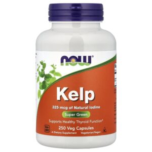NOW Foods - Alga Castanha 325 mcg 250 Cápsulas Vegetais