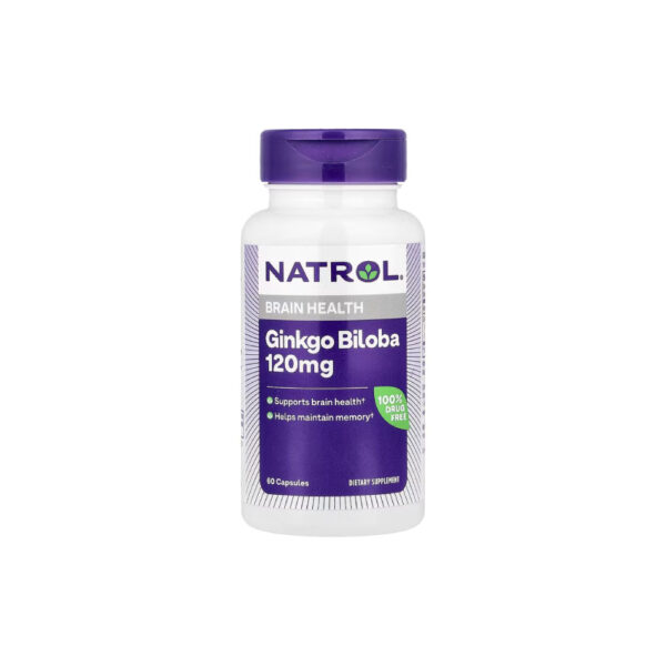 Ginkgo Biloba 120mg 60 Cápsulas - Natrol