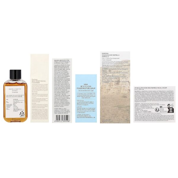 Kit presente - Bolsa Coreana para um Ritual Calmante de Beleza Kit com 7 Unidades