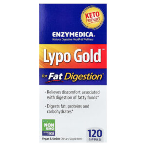 Enzymedica - Lypo Gold Digestão de Gorduras 120 Cápsulas