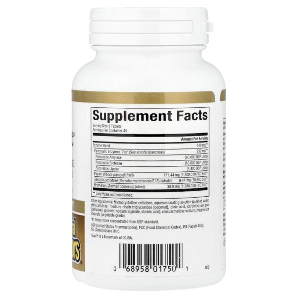 Natural Factors - Zymactive 90 Comprimidos com Revestimento Entérico
