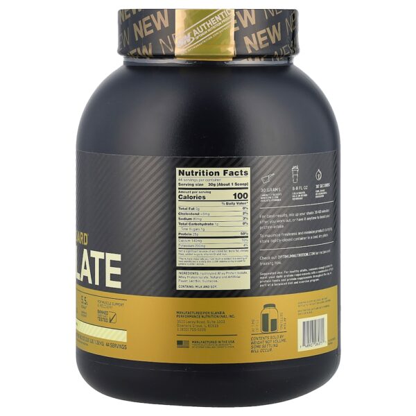 Optimum Nutrition - Gold Standard 100% Isolado Baunilha Forte 1,32 kg