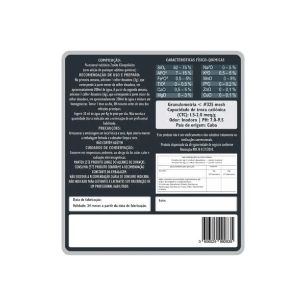 Zeólita Standard 250g Potencializada