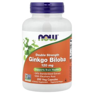 NOW Foods - Ginkgo biloba 200 Cápsulas Vegetais