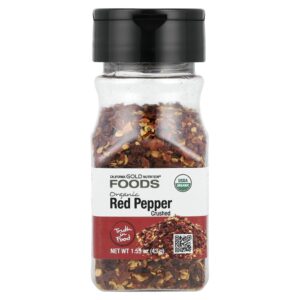 67-5.jpg California Gold Nutrition - Foods Pimenta Vermelha Moída Orgânica 43 g