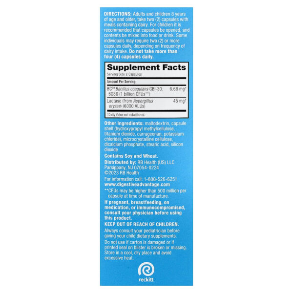 Schiff - Digestive Advantage Probióticos Diários + Suporte de Lactose 96 Cápsulas