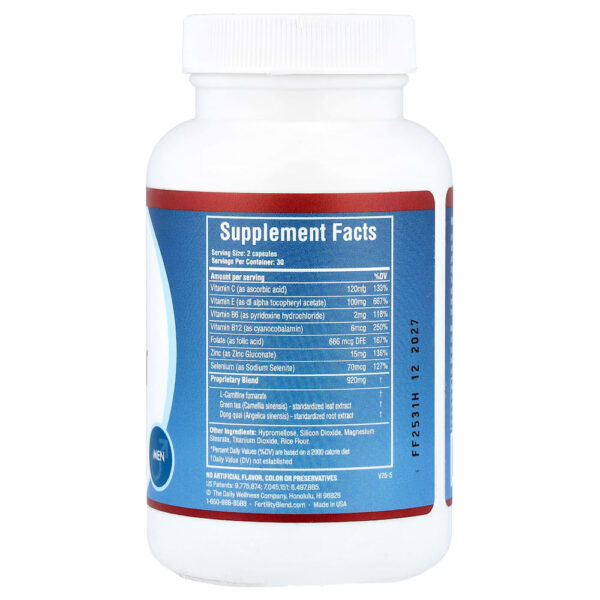 Daily Wellness Company - Fertility Blend para Homens 60 Cápsulas Vegetais