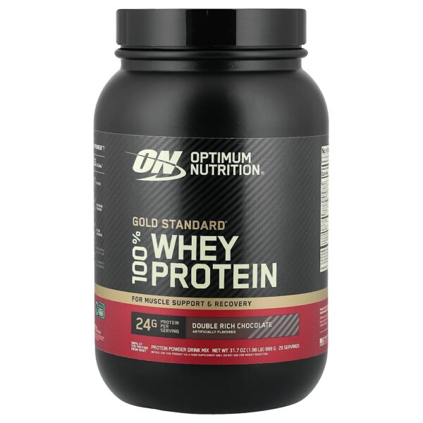 Optimum Nutrition - Gold Standard 100% Proteína Whey Chocolate Extra Forte 899 g