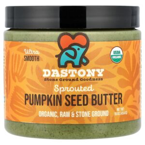 Dastony - Manteiga Orgânica da Semente de Abóbora Germinada Ultrasuave 454 g