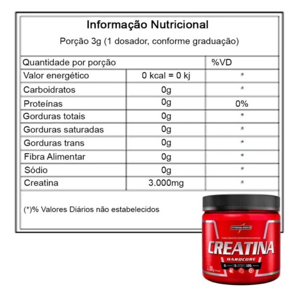 Creatina Hardcore - Integralmedica 300g