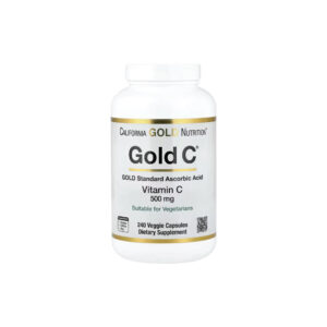 Gold C® Vitamina C de Classe USP 500 mg 240 Cápsulas Vegetais - California Gold Nutrition