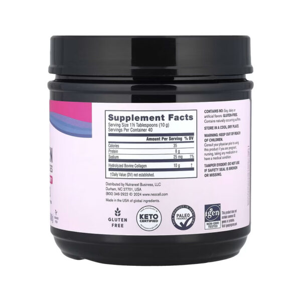 Super Collagen Peptides (Colágeno tipo 1 e 3) 400g - Neocell