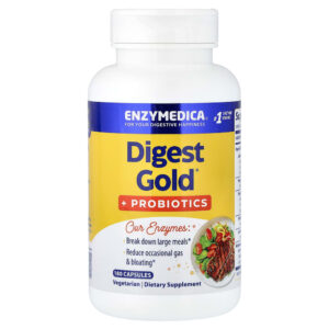 Enzymedica - Digest Gold + Probióticos 180 Cápsulas