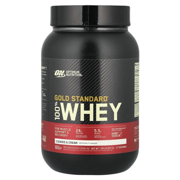 Optimum Nutrition - Gold Standard Whey 100% Cookies e Cream 837 g