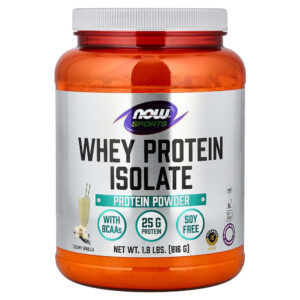 NOW Foods - Whey Protein Isolate Baunilha Natural 816 g