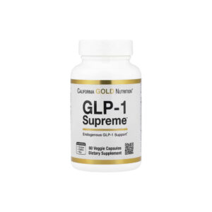 GLP-1 Supreme com Akkermansia, Berberina, Quercetina e Curcumina 60 Cápsulas Vegetais - California Gold Nutrition
