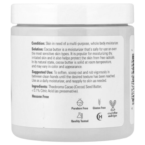 NOW Foods - Solutions Manteiga de Cacau 198 g