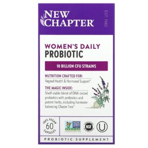 72-12.jpg New Chapter - Probiótico Diário para Mulheres 60 Cápsulas Veganas