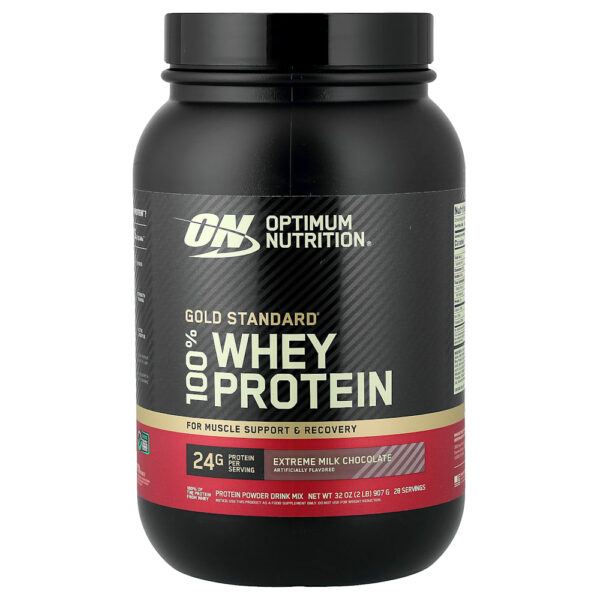 72-26.jpg Optimum Nutrition - Gold Standard 100% Whey Protein Chocolate ao Leite Extremo 907 g