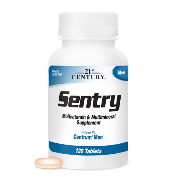 21st Century - Sentry Men Suplemento Multivitamínico e Multiminerais 120 Comprimidos