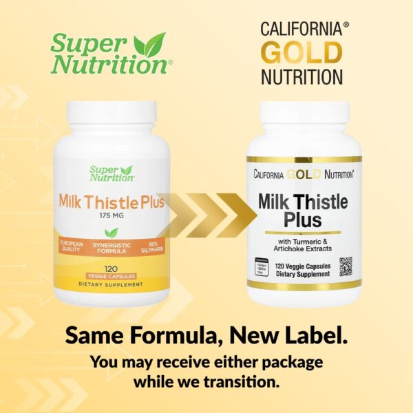 California Gold Nutrition - Cardo-mariano Plus com Extrato de Cúrcuma e Alcachofra 120 Cápsulas Vegetais