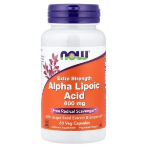 NOW Foods - Ácido Tióctico 60 mg 60 Cápsulas Vegetais