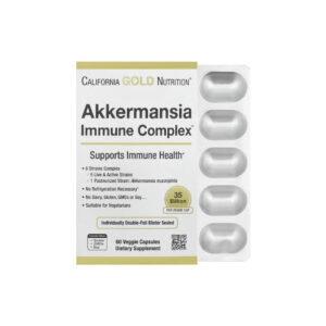 Complexo Imunológico com Akkermansia + Probióticos 60 Cápsulas Vegetais - California Gold Nutrition