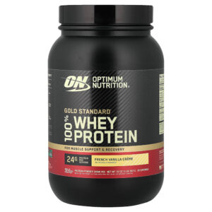 Optimum Nutrition - Gold Standard 100% Whey Creme de Baunilha Francesa 907 g