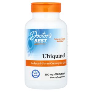 Doctor's Best - Ubiquinol 200 mg 120 Cápsulas Softgel