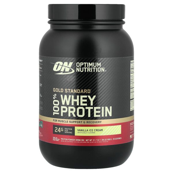 Optimum Nutrition - Gold Standard 100% Whey Sorvete de Baunilha 907 g